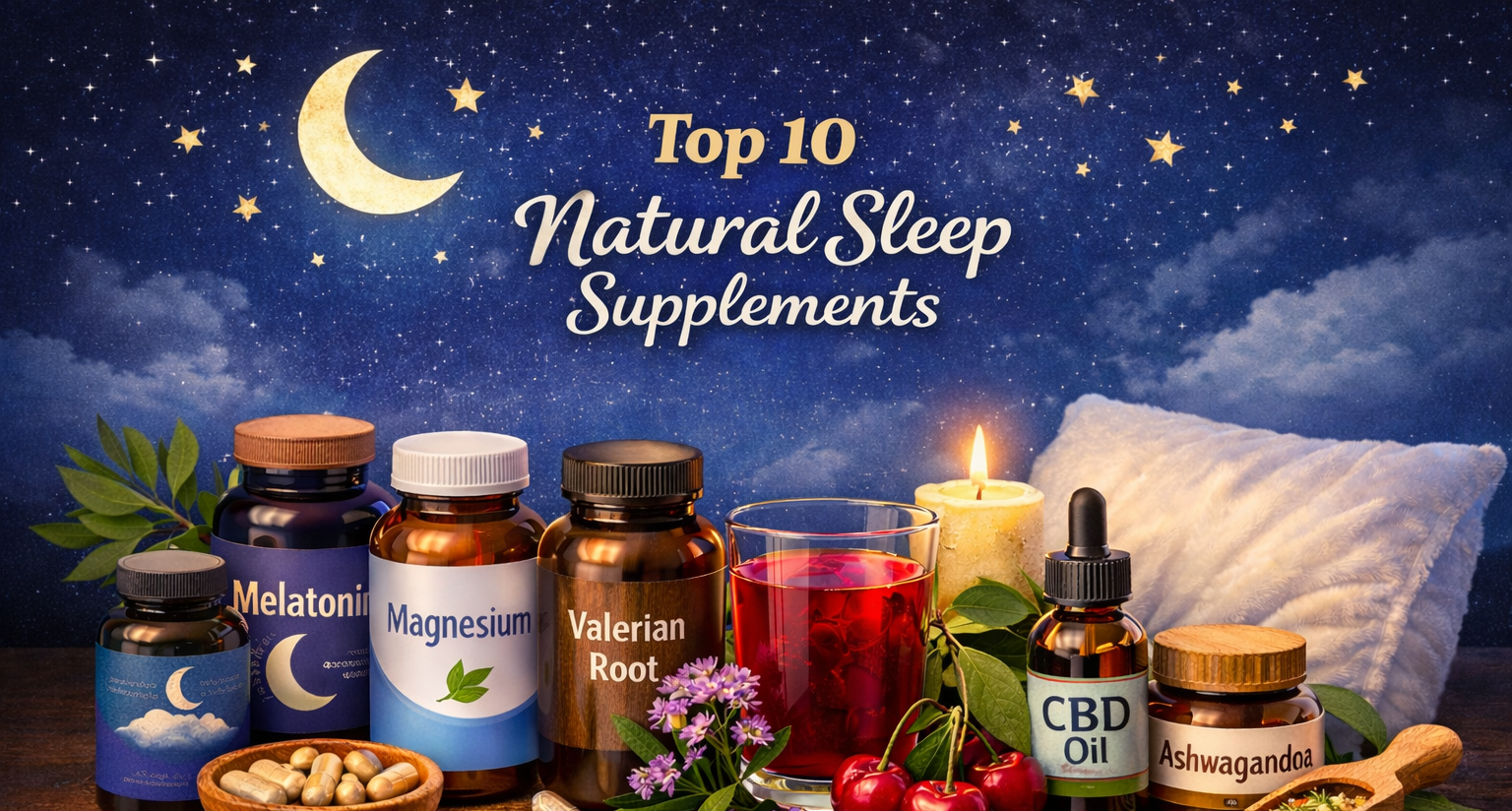 Top 10 Natural Sleep Supplements That Actually Work (Brand Examples Included)