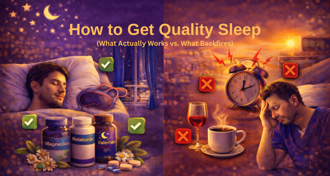 How to Get Quality Sleep (What Actually Works vs. What Backfires)