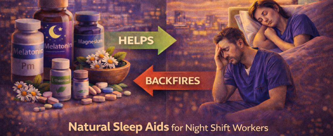 Best Natural Sleep Aids for Night Shift Workers (What Actually Helps vs What Backfires)